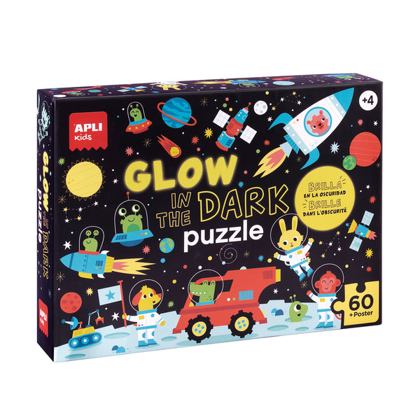 Puzzle Glow in the Dark - L'Espace - 60 pièces