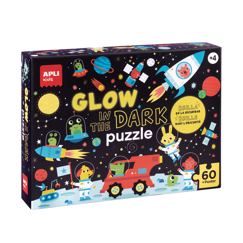 Puzzle Glow in the Dark - L'Espace - 60 pièces