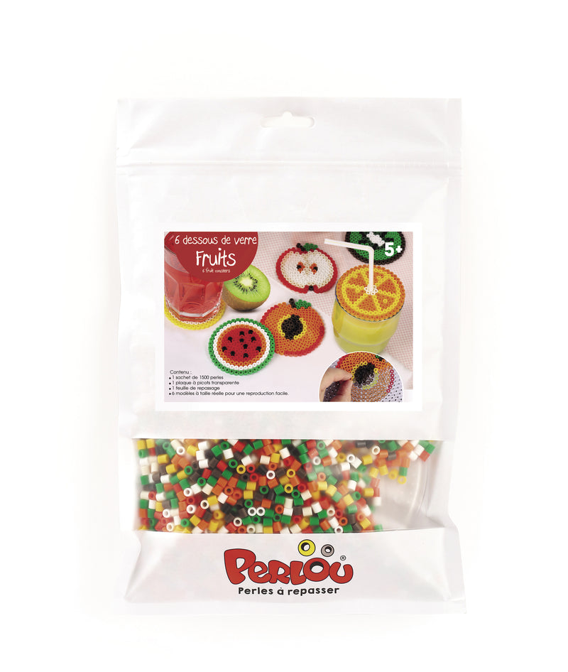 Kit Perlou Sous-verres fruits (1500 perles)