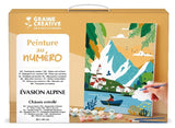 Peinture au numéro 30 x 40 cm : Evasion Alpine - Graine Créative