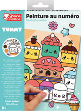 Peinture au numéro 18 x 22 cm "Gâteaux Kawaii  " - Graine Créative