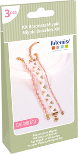 Kit 3 bracelets Miyuki Roses - Artemio