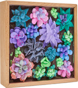 Okto Art Sensoriel - Wood & Craft - Plantes succulentes - Tendresse 21 x 21 cm - Graine Gréative