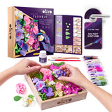 Okto Art Sensoriel - Wood & Craft - Fleurs - Inspiration 21 x 21 cm - Graine Gréative (Copie)