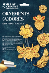Kit métal à repousser "Ornements (a)dorés" - Graine Créative