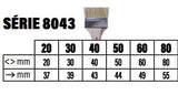 Brosse sois Spalter 8043 - 6 tailles - Inart