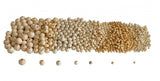 Boîte perles en bois naturel (575 perles - 7 tailles différentes)