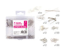Coffret d'apprêts bijoux couleur argent - 407 pèces