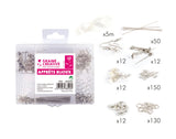 Coffret d'apprêts bijoux couleur argent - 407 pèces