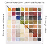 Peinture aquarelle Cotman Winsor & Newton 8 1/2 godets "Paysage"