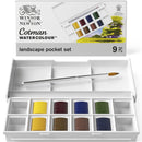 Peinture aquarelle Cotman Winsor & Newton 8 1/2 godets "Paysage"
