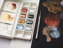 Peinture aquarelle Cotman Winsor & Newton 8 1/2 godets "Couleurs Métalliques"