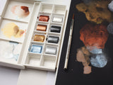 Peinture aquarelle Cotman Winsor & Newton 8 1/2 godets "Couleurs Métalliques"