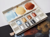 Peinture aquarelle Cotman Winsor & Newton 8 1/2 godets "Couleurs Métalliques"