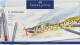 Boîte métal de 36 crayons de couleurs aquarellables Goldfaber Aqua
