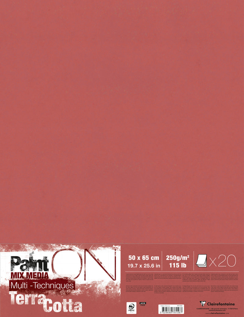 Bloc Paint-On encollé - 20 feuilles - 250gr/m² - A4