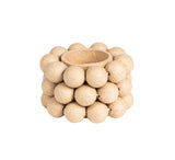 Bougeoir rond papier mâché pour décoration Décopatch