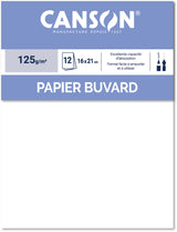 Papier Buvard blanc pochette de 12