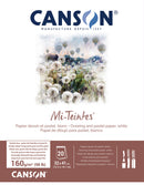 Bloc papier dessin 160gr 20FL MI-TEINTES® 32 x 41 collé petit côté - Blanc