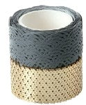 Rubans Washi Tape or/gris