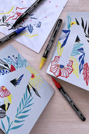 Pochette de 5 marqueurs acrylique FREE T100- ROYAL