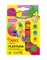 Pâte à modeler Plastilina X6 15g fluo Jovi explore