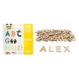 Lettres majuscules bois X104