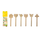 Pics à fleurs Printemps en bois