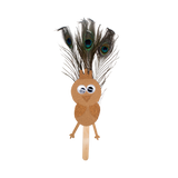 Plumes de paon naturelles (x 3)