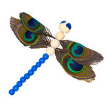 Plumes de paon naturelles (x 3)