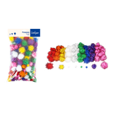 Pompons métallisés x200