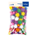 Pompons métallisés x200
