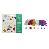 Mousses adhésives étoiles pailletés