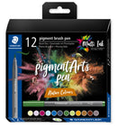 Set de 12 feutres Pigment Brush couleurs nature