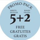Feuilles Baohong 56x76 300g/m²- Pack 5f+2f offertes grain fin