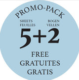 Feuilles Baohong 56x76 300g/m²- Pack 5f+2f offertes grain fin