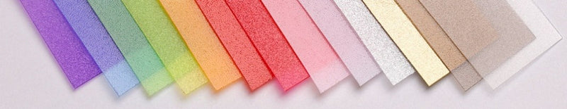 Feuille polypropylène translucide 50 x 70 cm - 13 coloris