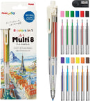 Set porte-mines Art Multi 8 couleurs (12 recharges + Taille-mine)