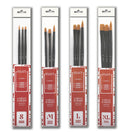 Set de 3 pinceaux Huile/Acrylique - 4 tailles - Inart