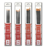 Set de 3 pinceaux Huile/Acrylique - 4 tailles - Inart