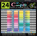 Set de 24 marqueurs acrylique Tooli-Art 0,7 mm - Confetti