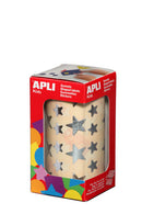 Gommettes en rouleau - Etoiles d'argent