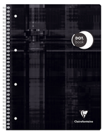 Cahier Dot book reliure intégrale A4+ 160 pages détachables-perforées 4 trous-petits carreaux