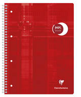 Cahier Dot book reliure intégrale A4+ 160 pages détachables-perforées 4 trous-petits carreaux