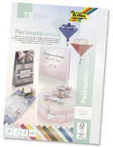 Bloc papier nacré 25x35cm 13 feuilles