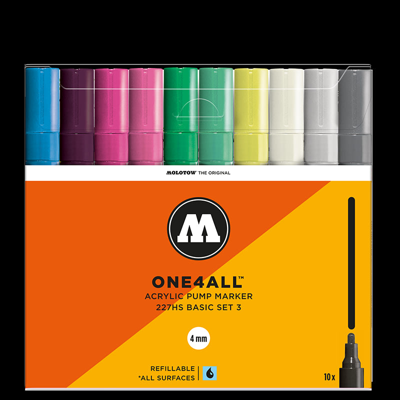 Marqueurs One4All set de 10 basic n°3 227HS