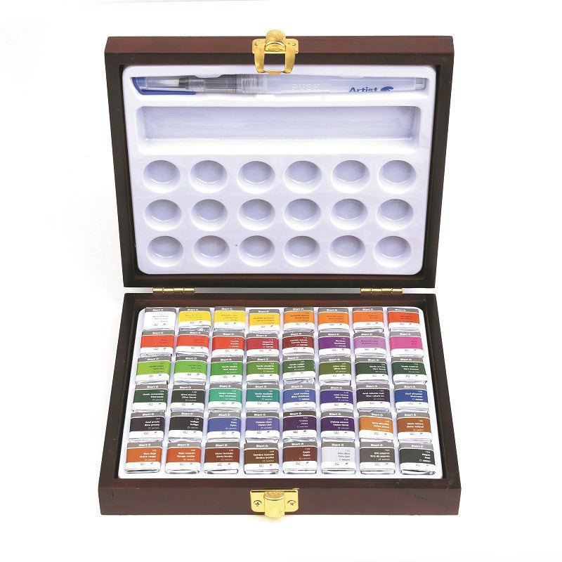 Ensemble de 36 peintures à l'aquarelle, boîte de p... - Grandado Ensemble de 36 peintures à l'aquarelle, boîte de p... - Grandado