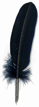 Plume de dinde avec bec métallique