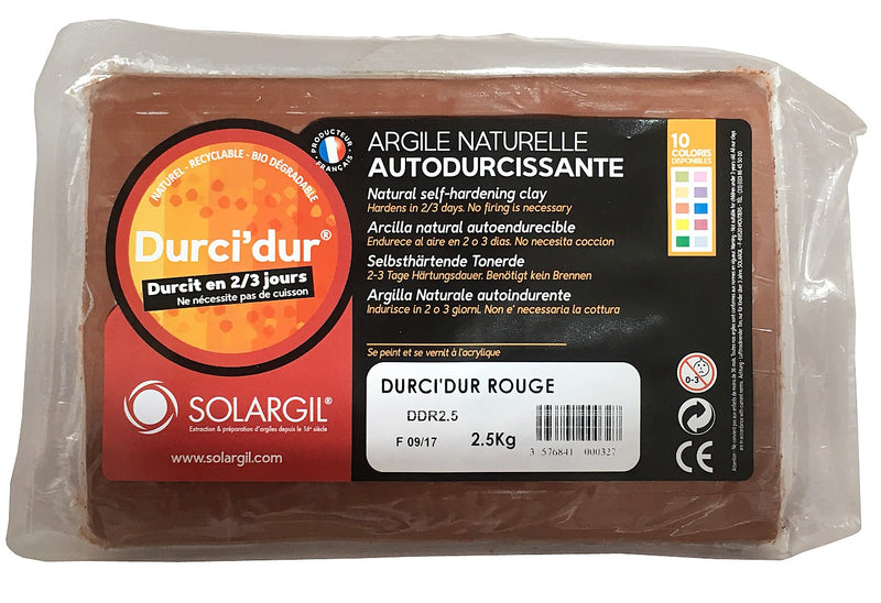 Argile Durci'Dur auto-durcissante 1kg Solargil chez Rougier & Plé