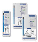 STAEDTLER - Crayons graphite - Mars Lumograph 100 - Boîte métal 6 crayons graphite assortis (8B, 7B, 6B, 4B, 2B, HB) - 100 G6